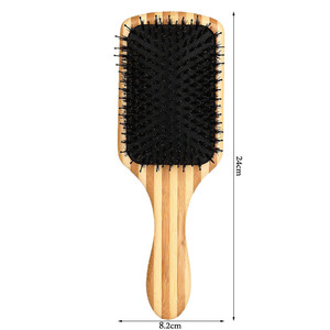 <span class=keywords><strong>Spazzola</strong></span> <span class=keywords><strong>per</strong></span> <span class=keywords><strong>Capelli</strong></span> in <span class=keywords><strong>Legno</strong></span> <span class=keywords><strong>di</strong></span> Bambù BLACK EGG con Setole <span class=keywords><strong>di</strong></span> Cinghiale, Massaggiatore <span class=keywords><strong>per</strong></span> la Testa, Districante e Lisciante - Product Image 2