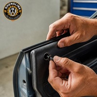 Clips de fixation en nylon noir pour garnitures de voiture, kit de 500 pièces, attaches en plastique pour porte, pare-chocs, garde-boue, utilisation universelle