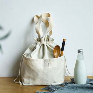 Large Insulated Drawstring <b>Lunch</b> <b>Bag</b> Stain-Resistant and Water-Repellent Cooler <b>Bag</b> for Office Work Picnic - Product Image 2