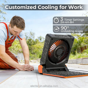 ALECTER Ventilador de Camping Solar Portátil Mejorado, Recargable, 36 Horas de Autonomía, 4 Velocidades, Temporizador de 8 Horas, 90° Ajustable, Modelo APH-F06 - Product Image 5