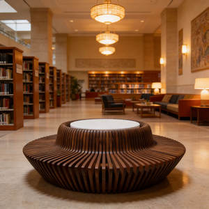 Silla de Fibra de Vidrio Personalizada, Decoración Minimalista para Interiores, Taburete Anticorrosivo para Exteriores, Banco Comercial para Centros Comerciales - Product Image 4