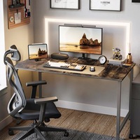 Bureau de jeu et d'ordinateur en bois et métal écologique pour studio et domicile, avec rangement, assemblage KD, mobilier de bureau moderne, vente en gros