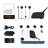 Intercom de casque lookearth V7 à connexion stable, utilisation fluide, pour moto, idéal pour la conduite en groupe