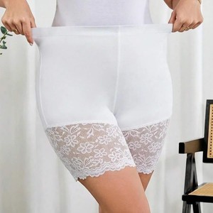 B641 Women's Breathable High-Rise Thin Lace <strong>Slip</strong> Shorts for Women <strong>Under</strong> <strong>Dresses</strong> Anti Chafing Breathable Boyshort Sexy Lingerie - Product Image 3