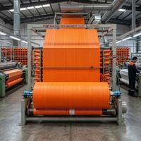 PP Gewebte Raffia-Stoffrolle Polypropylen Schlauchförmig Hochbelastbar UV-Stabilisiert für FIBC Container Big Bag Sack Herstellung