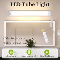 Luminaire LED encastré linéaire à profil mince, dimmable, avec télécommande intelligente, pour usage commercial en intérieur.