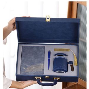 Gifts Luxury Business Printing Notebook Wholesale Hardcover Custom Logo Meeting Book Notebook With Pen Holder Gift Set - Product Image 3