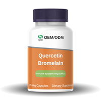 FM OEM/ODM Qualité Quercétine Poudre Capsule Bromélaïne Pilules Extrait Naturel Quercétine Avec Bromélaïne Santé Supplément