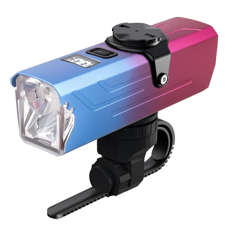 Q03 Bicycle Light (Pink Blue) - Digital Display - Output Support