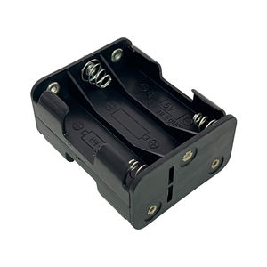 OKYN231217-3 Boîtier de support de pile double face en plastique 6*AA avec boucle pour pile 9V - Product Image 4