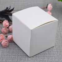 Boîtes d'emballage en papier kraft noir/blanc/Kraft, 50 pièces, boîtes à bonbons carrées, coffrets cadeaux pour fête de mariage en carton noir