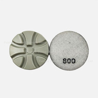 Tampons de polissage diamantés traditionnels de 3 pouces pour meuleuse d'angle pierre à béton outils abrasifs en 7 étapes