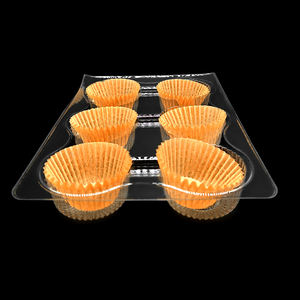 <span class=keywords><strong>Precio</strong></span> de fábrica Bandeja personalizada de lujo para pasteles y cupcakes Embalaje personalizado Cajas transparentes para magdalenas Magdalenas 12 agujeros - Product Image 3
