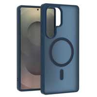 Étui de luxe translucide mat respectueux de la peau pour S23 Plus, coque arrière givrée à aimant puissant pour Samsung S24 S25 S26 Ultra