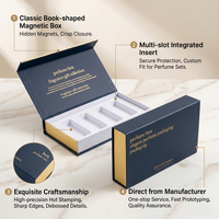 Boîte d'emballage de parfum personnalisée Coffret cadeau de luxe avec insert remplaçable Impression à l'encre de soja Vente en gros OEM