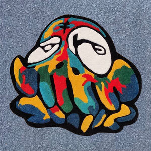 Forma personalizada patrón de dibujos animados Alfombra tejida corte tamaño cuadrado área sala de estar alfombra marcador - Product Image 3