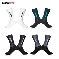 Darevie Chaussettes de cyclisme en nylon personnalisées de haute qualité à séchage rapide et sublimation de couleurs aero