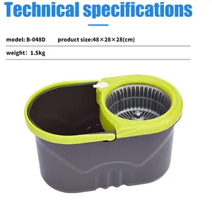 Serpillère Magique Rotative Écologique en Plastique pour Nettoyage Humide et Sec, avec Seau Essoreur Intégré – Idéale pour la Maison - Product Image 6