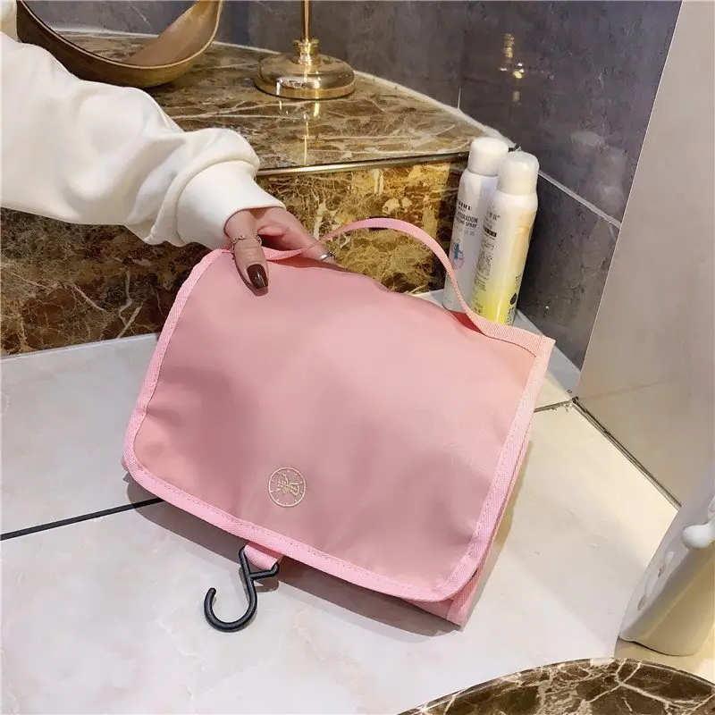 Factory Wholesale Travel Makeup Bag With Logo Printing/hanging Toiletry Bag