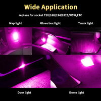 EURS T10 LED 10 SMD W5W LED-Glühbirnen 194 168 Canbus fehlerfreie Autolampe 12 V 6000 K weiß rot gelb blau T10 hochhelles Licht