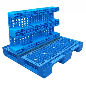 China factory 2 way warehouse storage 1100*1100*155mm plastic euro pallets for sale