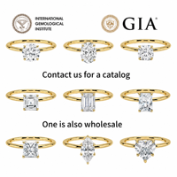 Bague en argent sterling 925 avec moissanite VVS, sertie à six griffes, tendance pour femme, couleur et taille personnalisables, vente en gros, usine OEM, en vrac