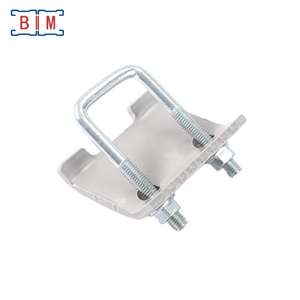 مشبك عارضة على شكل حرف <span class=keywords><strong>U</strong></span> قابل للتعديل من الفولاذ الكربوني مطلي بالبودرة مع صواميل - Product Image 3