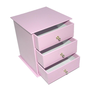 กล่องลิ้นชักกระดาษแข็งสามชั้นเป็นมิตรกับสิ่งแวดล้อมพิมพ์ลายดอกไม้แบบด้านลายนูนเป็นมิตรกับสิ่งแวดล้อม - Product Image 3