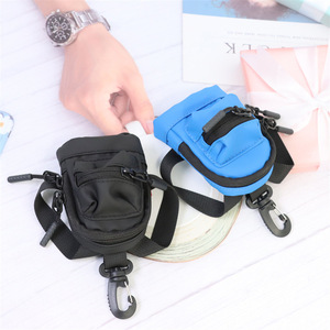 <b>Mini</b> Crossbody Bag Blue Black Oxford Cloth Lightweight Unisex Chest Bag Everyday Use - Product Image 2