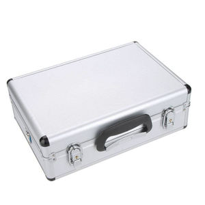 Алюминиевый серебристый корпус с высокой плотностью пенопластовый Внутренний чехол для инструмента для <span class=keywords><strong>Futaba</strong></span> JR Spektrum Walkera передатчик с плечевым ремнем - Product Image 4