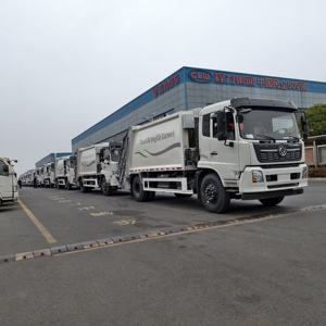 Camion benne à benne arrière diesel 6x4 de grande capacité pour la collecte des déchets domestiques, norme Euro 3 - Product Image 6