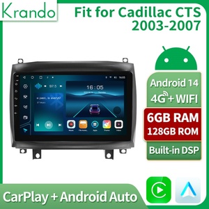 Radio de coche con navegación Android de 9 pulgadas para <span class=keywords><strong>Cadillac</strong></span> <span class=keywords><strong>CTS</strong></span> 2003-2007 DVD de coche Multimedia estéreo para coche inalámbrico CarPlay <span class=keywords><strong>Auto</strong></span> 4G WIFI GPS - Product Image 3