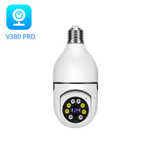 Cámara de Seguridad WiFi de Doble Banda 5G con Forma de Bombilla <span class=keywords><strong>V380</strong></span> 2MP1080P 360 Grados CCTV Hogar Inteligente Visión Nocturna Interior Cámara IP - Product Image 1