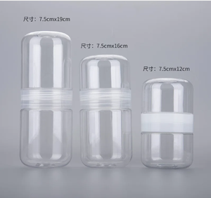 Hũ nhựa PET trong suốt hai mặt, thiết kế sáng tạo, dùng đựng kẹo, hạt, đậu, thực phẩm, trà, hoa, có nắp đậy kín khí. - Product Image 5