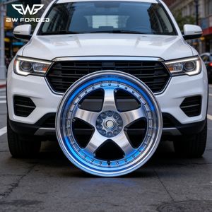 Rines de Lujo de 18 19 20 21 22 24 Pulgadas, Plateados, Forjados, de Plato Profundo, 5x112 5x127 5x130, de Aleación, para <span class=keywords><strong>BMW</strong></span> M2 M3 M4 G80 G81 G82 G87 - Product Image 4