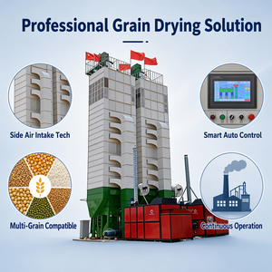 Séchoir à céréales à tour de séchage de grains 120T/24H avec écran tactile PLC et aspiration latérale automatique - Offre Spéciale - Product Image 3