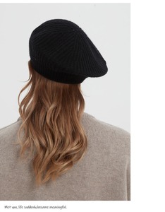 Chapeau béret de Style français hiver femmes bonnet en tricot de laine pour soirée/<span class=keywords><strong>voyage</strong></span>/vie quotidienne - Product Image 4