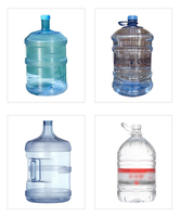 Ligne de production de machines de remplissage d'eau potable en bouteilles PET de 5 gallons entièrement automatiques de haute qualité, 1500 BPH