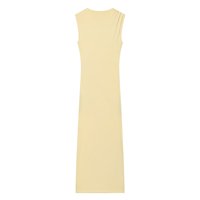Robes longues d'été décontractées pour femmes, 4 coloris, plissées, sans manches, couleur unie, design asymétrique