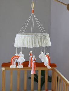 Macramé en coton tressé sur mesure de 4 mm, style Lomas, design bohème moderne, pour décoration de mariage et couvre-lampes - Product Image 5