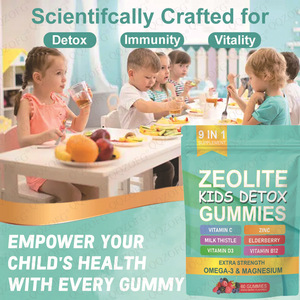 Sıcak satış 9-in-1 zeolit sakızlı çocuk detoks Lingo Vitamin çinko Mineral takviyesi ile çocuk detoks Gummies bağışıklık ve sağlık için - Product Image 4