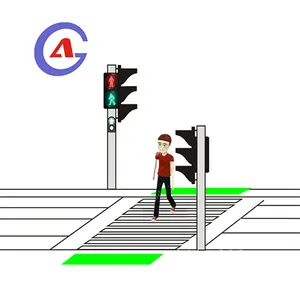 Red Green Traffic Light Save Phone Addicts Red Green In Ground Inteligente Semaforo Trafico Smart Pedestrian Light Traffic Zebra Crossing Light