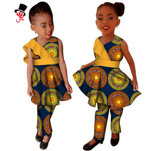 Robe de soirée pour petites filles Vêtements africains pour enfants <span class=keywords><strong>Bazin</strong></span> Riche Dashiki Fashion Dresses - Product Image 6