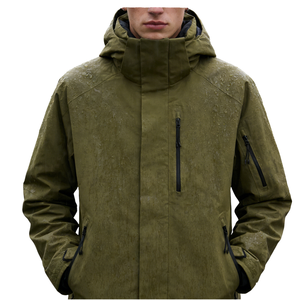 Goretex 300gsm <b>Waterproof</b> Eco-Friendly Ultra-Fine <b>Thin</b> Polar Fleece <b>Jacket</b> Windproof Breathable YKK Zipper Stand Collar Winter - Product Image 1