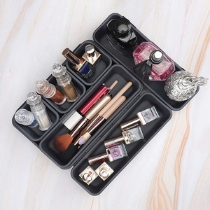 Cajón de suministros para el hogar, caja de almacenamiento de plástico, combinación de artefactos separados, organización de escritorio de almacenamiento de cosméticos de 8 piezas - Product Image 3
