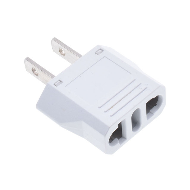 US Travel Plug Adapter DC 2-Pin Flat CE ROHS Certified 125/250V 1.5W
