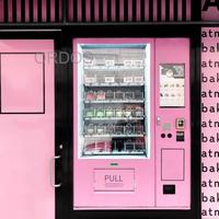 Aliments sains produits frais ascenseur distributeur automatique tactile carte de crédit convoyeur à bande salade fruits oeufs verre eau SDK fonction