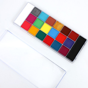 20 Color Oil Based Face Paint Kit For Stage <b>Makeup</b> Halloween Body Painting Plastic <b>Box</b> - Product Image 4