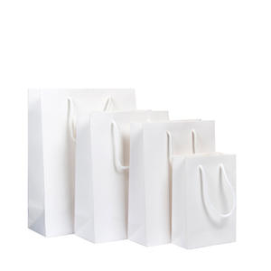 حقيبة من الورق المقوى بتصميم عصري من البلاستيك باللون القرمزي الجلي مناسبة كهدية باللون الأزرق الجزائر - Product Image 1