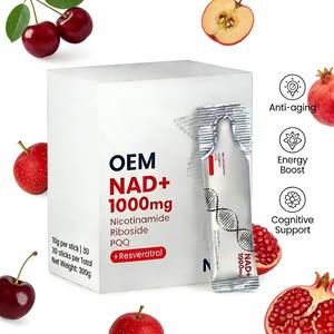 Suplemento Vitamínico Celular Antioxidante y Antienvejecimiento OEM NAD+ 1000mg Líquido Oral con Nicotinamida Ribósido, PQQ y Resveratrol - Product Image 4